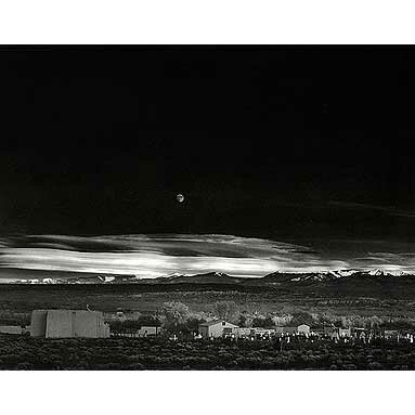 Ansel Adams: Moonrise over Hernandez, New Mexico, 1941